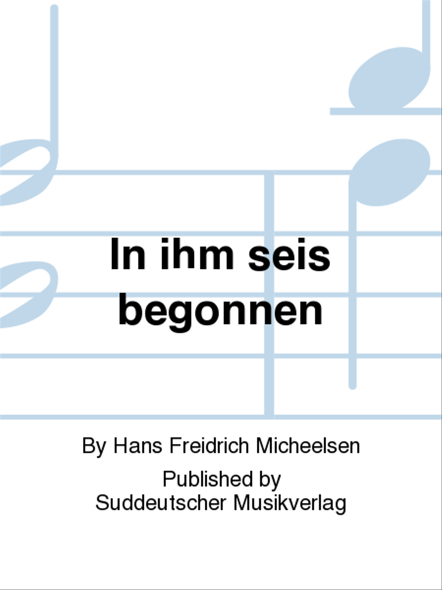 In ihm sei's begonnen TTB scores gallery preview page 1