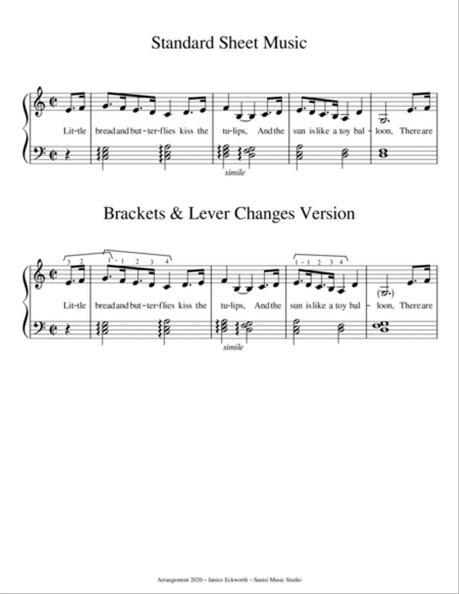 All In The Golden Afternoon Harp scores gallery preview page 2