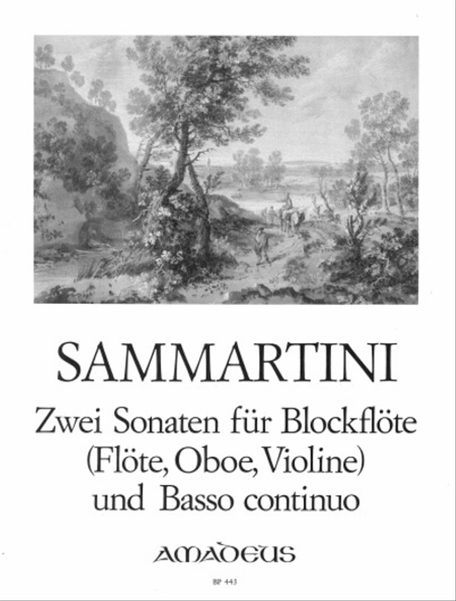 2 Sonatas Flute scores gallery preview page 1