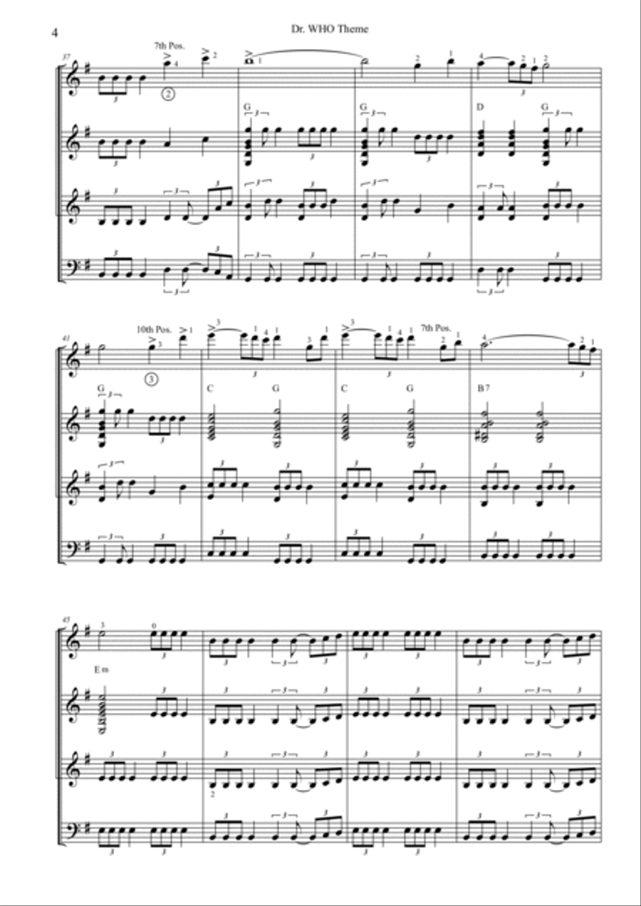 Doctor Who Theme Doctor Who Theme Electric Guitar scores gallery preview page 4