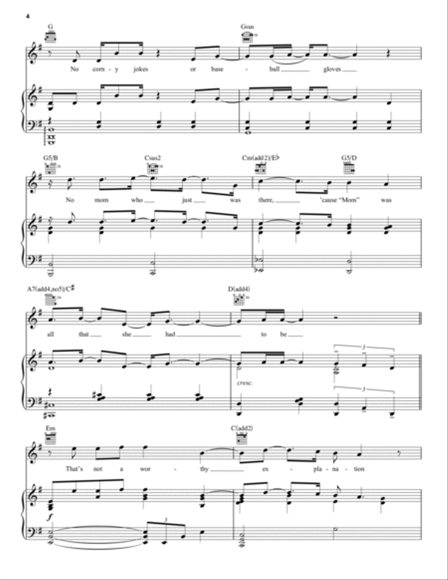 Words Fail (from Dear Evan Hansen) Piano, Vocal, Guitar scores gallery preview page 4