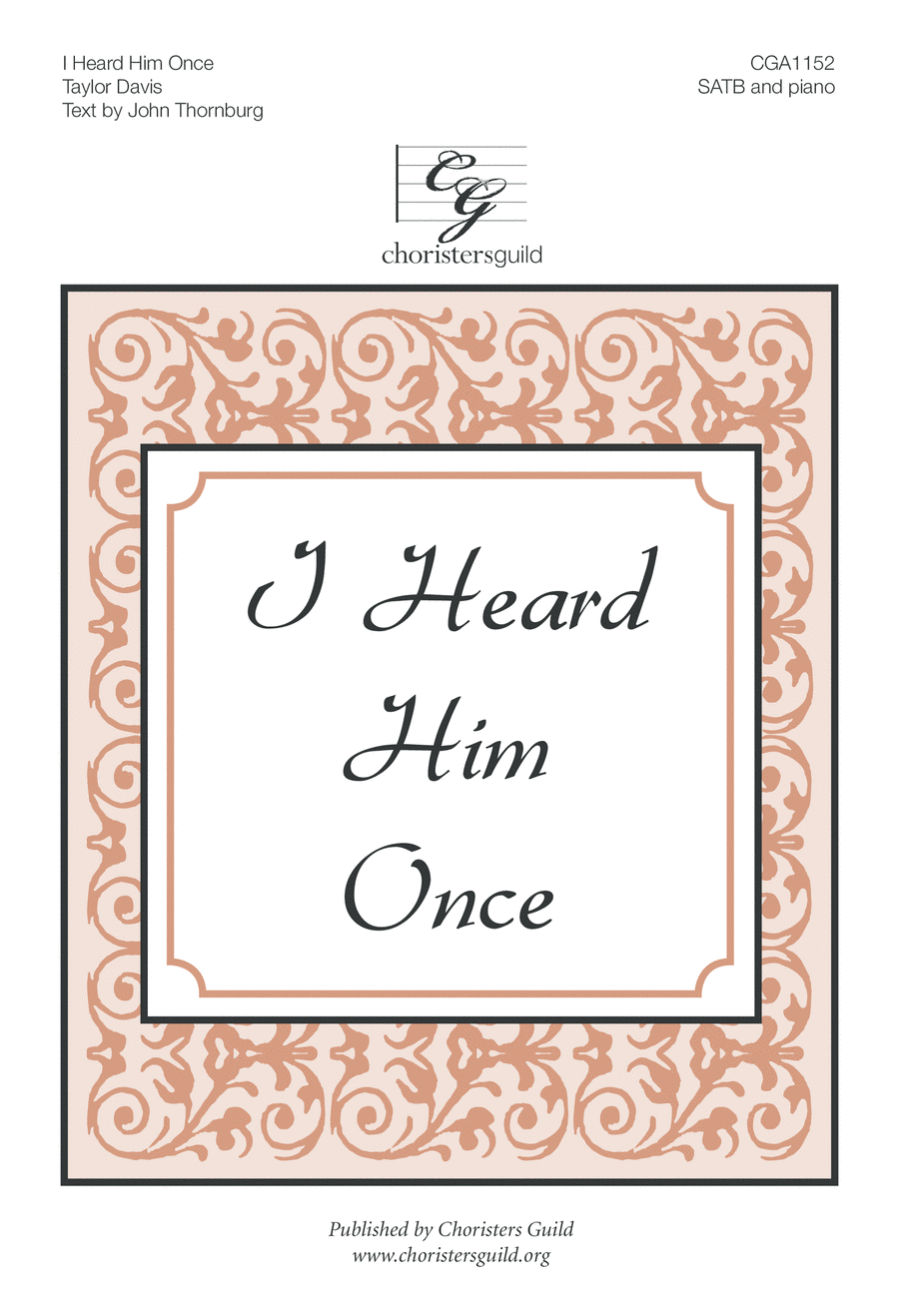 I Heard Him Once 4-Part scores gallery preview page 1