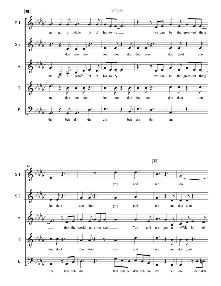 History 4-Part scores gallery preview page 4