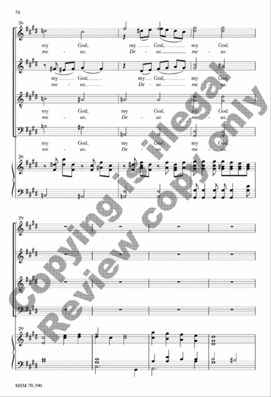 Seven Last Words Seven Last Words 4-Part scores gallery preview page 70