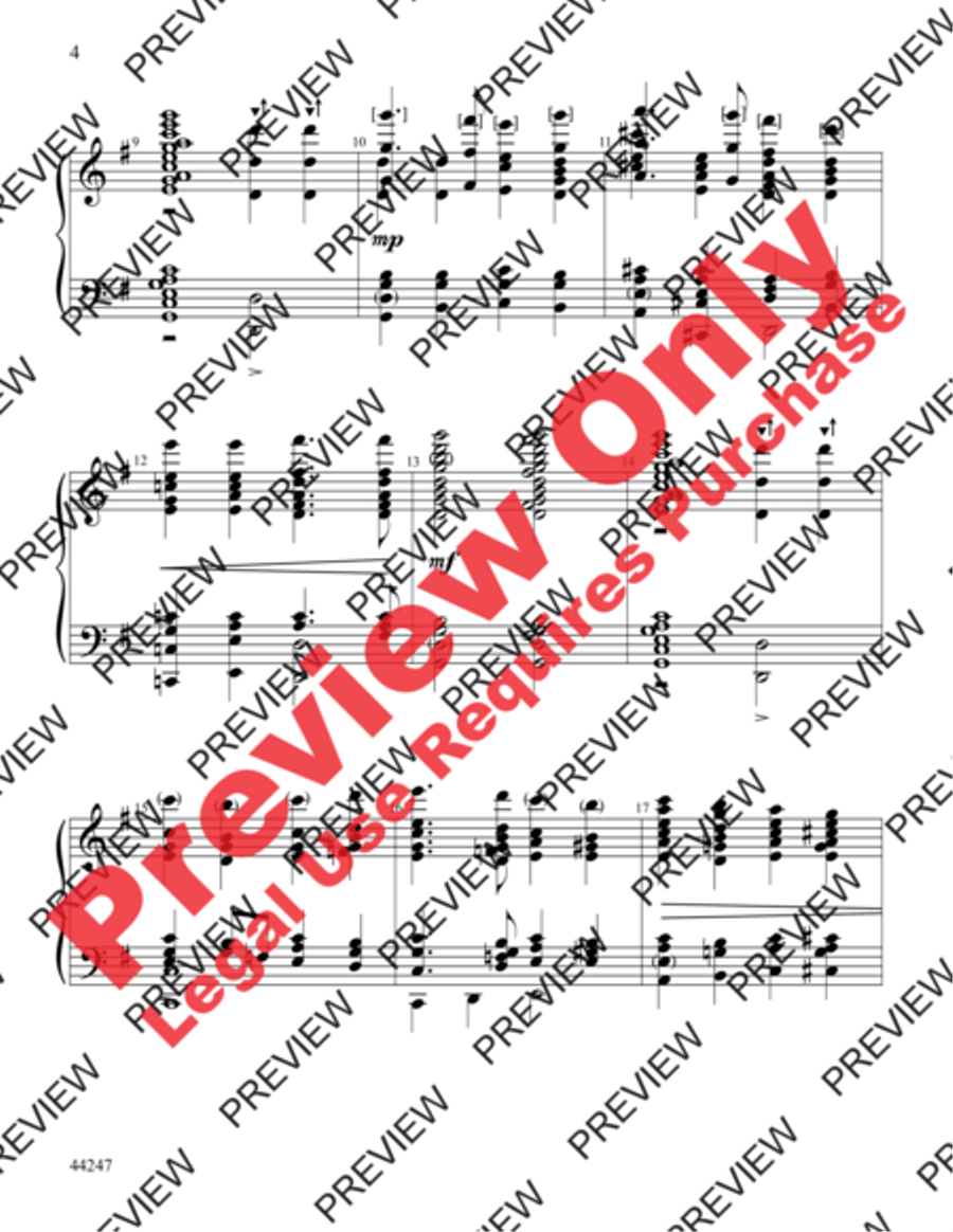 Thanks Be to God Handbell Choir scores gallery preview page 4