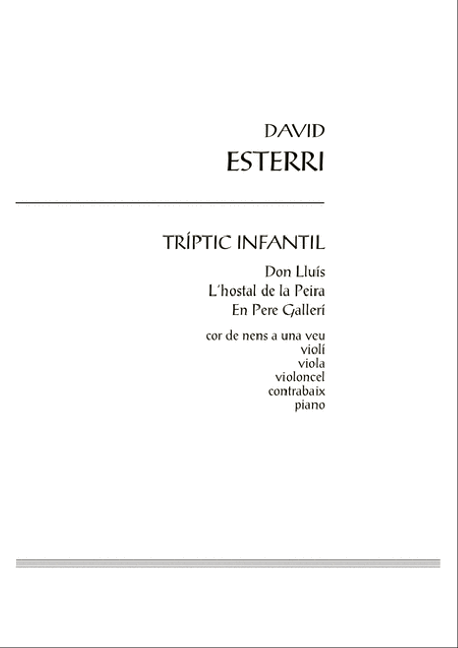 Tríptic infantil Tríptic infantil Unison Choir scores gallery preview page 3