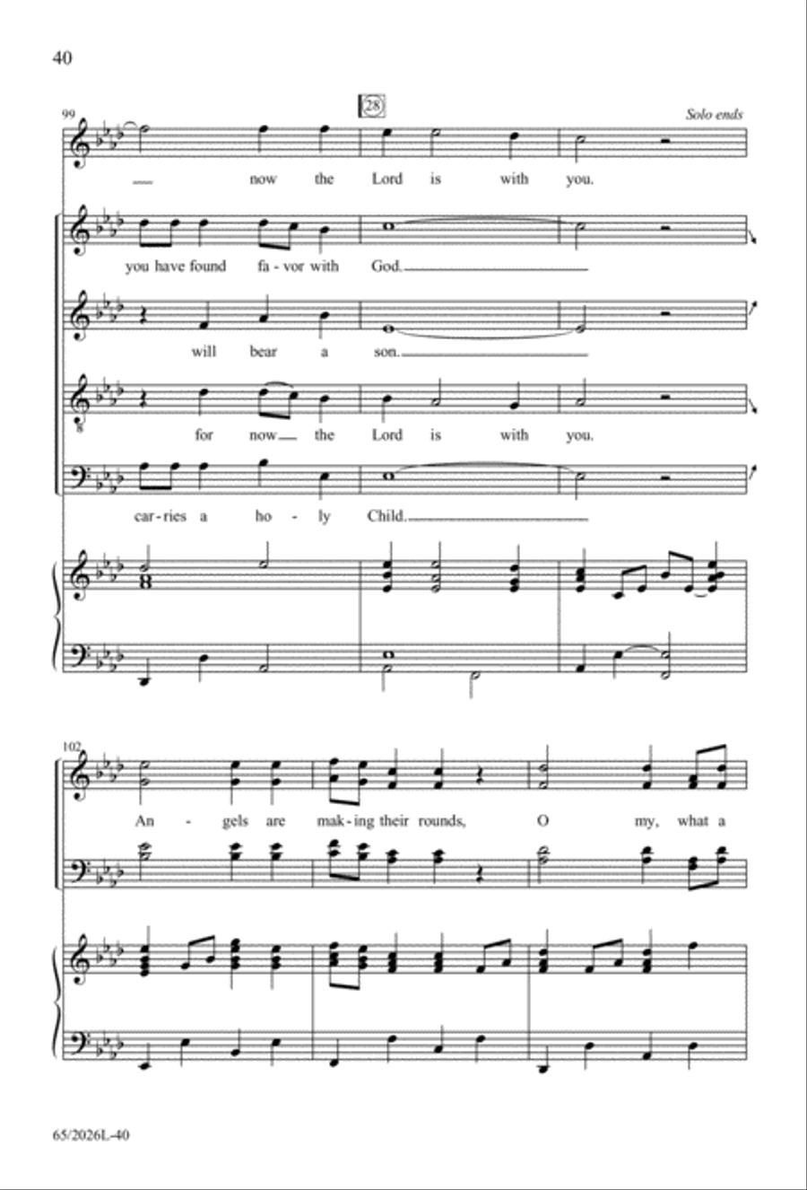 Night of the Father's Love 4-Part scores gallery preview page 41