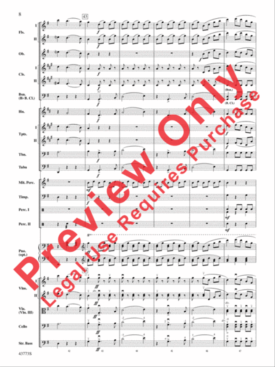 The Beautiful Galatea Full Orchestra scores gallery preview page 9