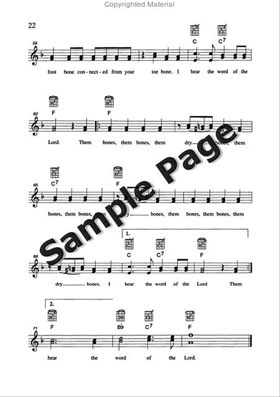 Best of Spirituals & Gospels Acoustic Guitar scores gallery preview page 23