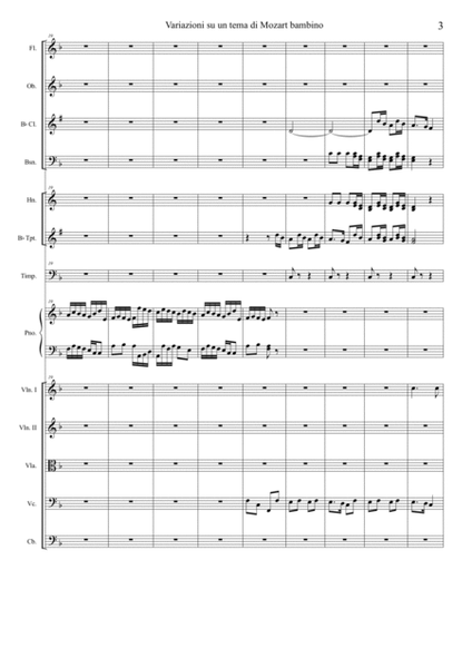 Helios D'Andrea Variazioni su un tema di Mozart for piano and orchestra image number null