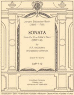 Sonata from For Us A Child is Born (BWV 142)