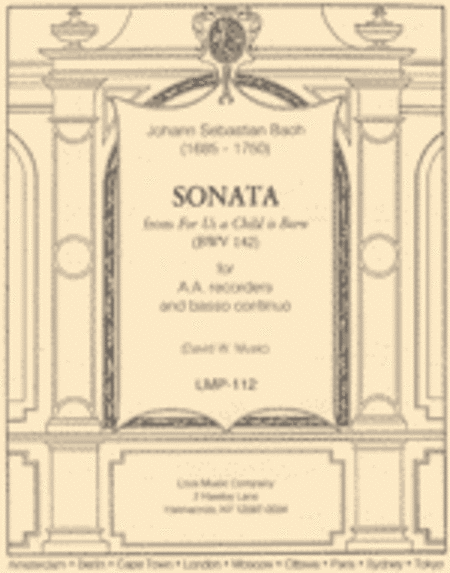 Sonata from For Us A Child is Born (BWV 142)