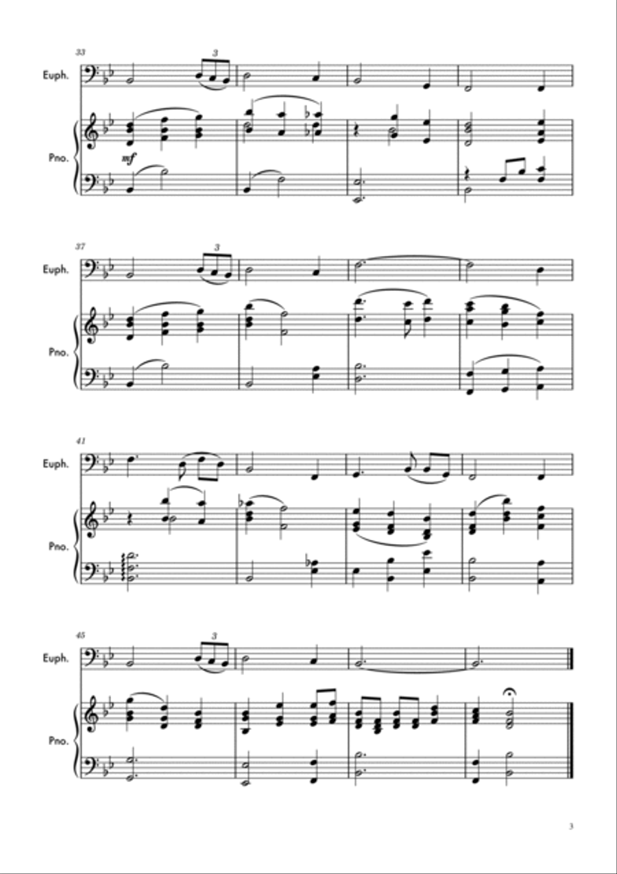 Amazing Grace - Euphonium/Baritone Baritone Horn BC scores gallery preview page 3