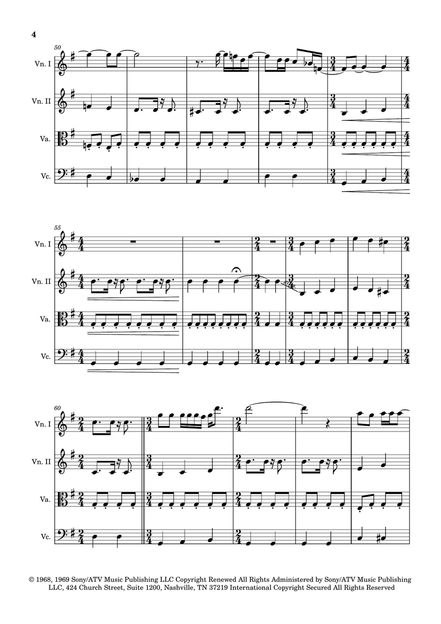 Blackbird String Quartet scores gallery preview page 4
