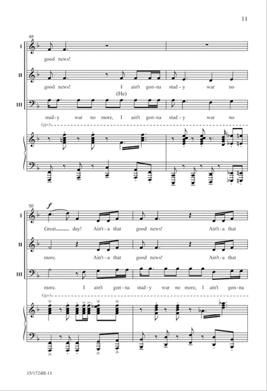 Spiritual Jubilee 3-Part scores gallery preview page 12