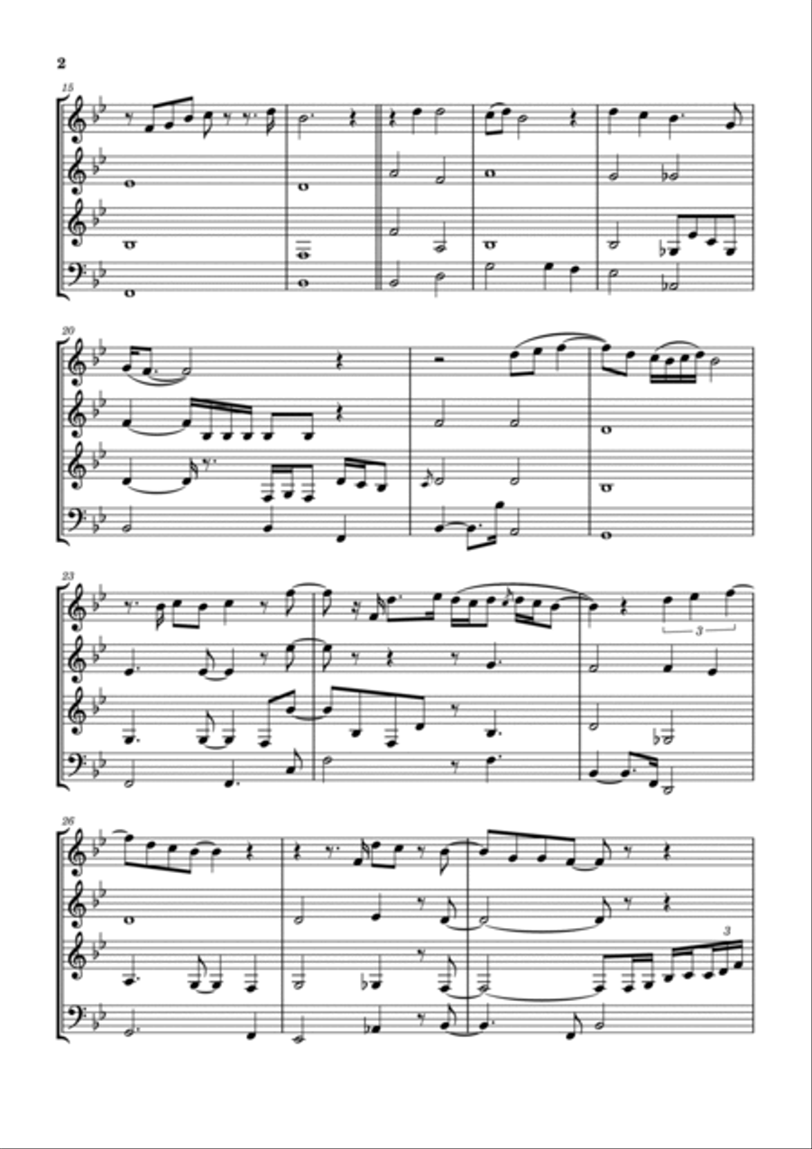 Lonesome Susie Lonesome Susie Woodwind Quartet scores gallery preview page 3