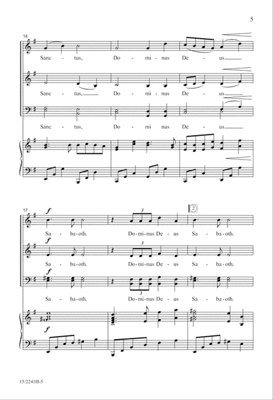 Sanctus 4-Part scores gallery preview page 6