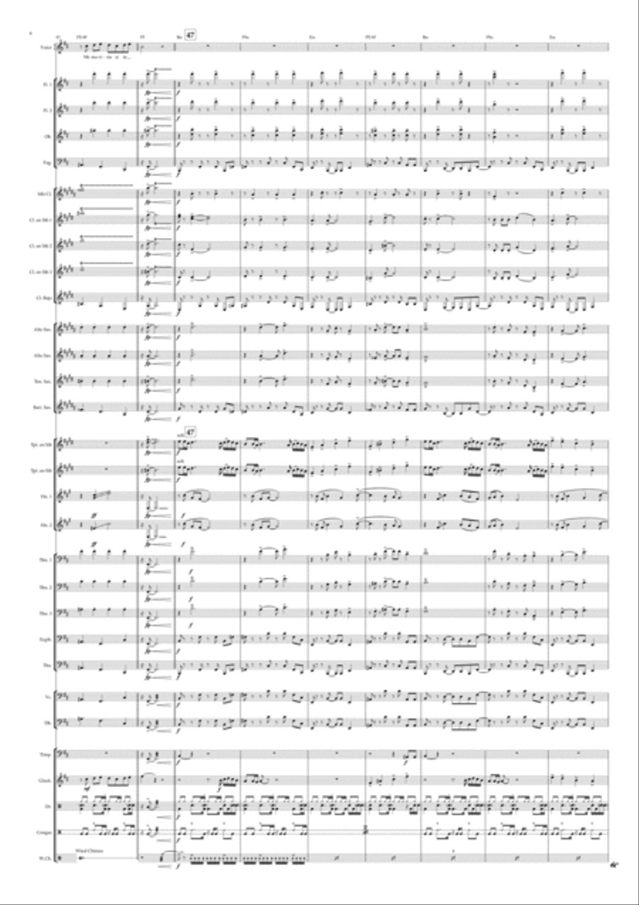 La Nave del Olvido Concert Band scores gallery preview page 6