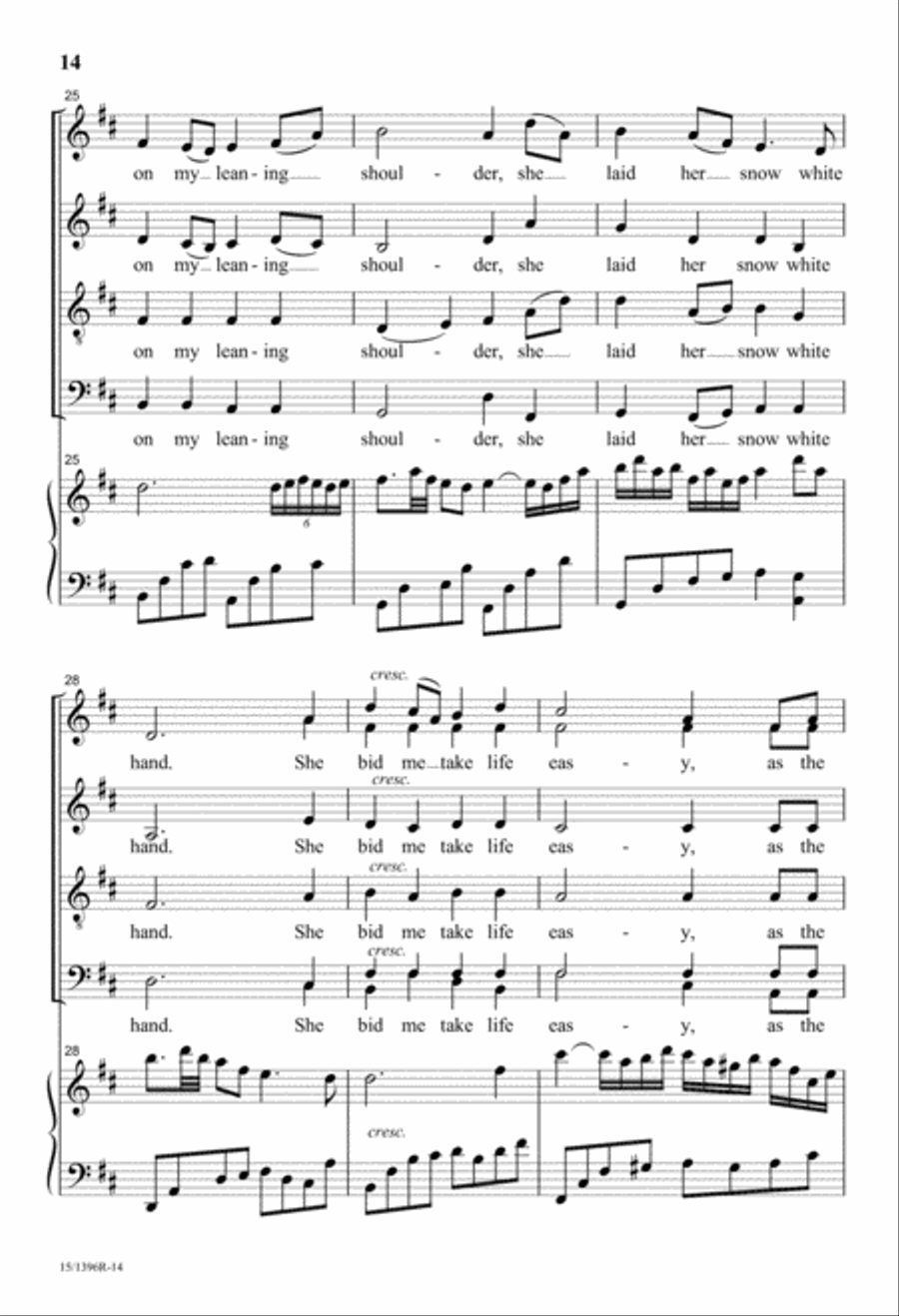 Three Irish Folk Songs Divisi scores gallery preview page 14