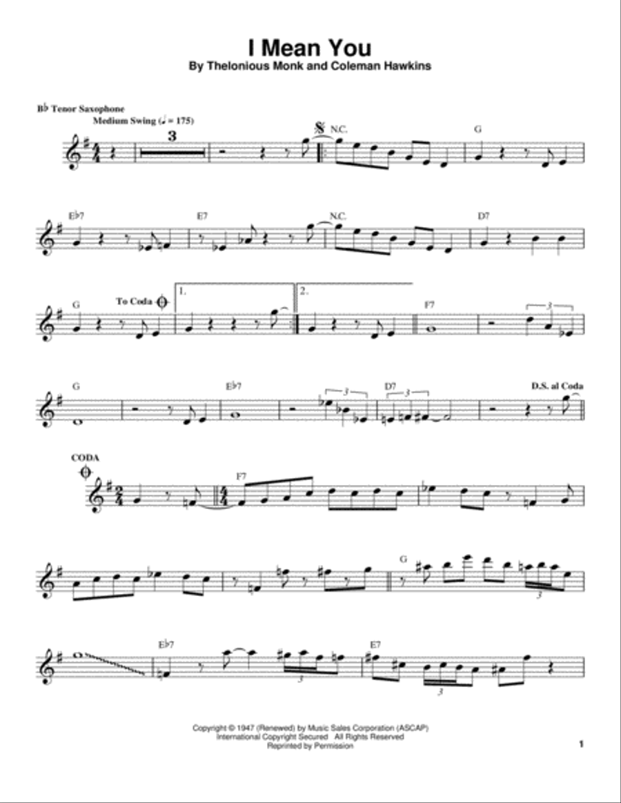 I Mean You I Mean You School and Community scores gallery preview page 1