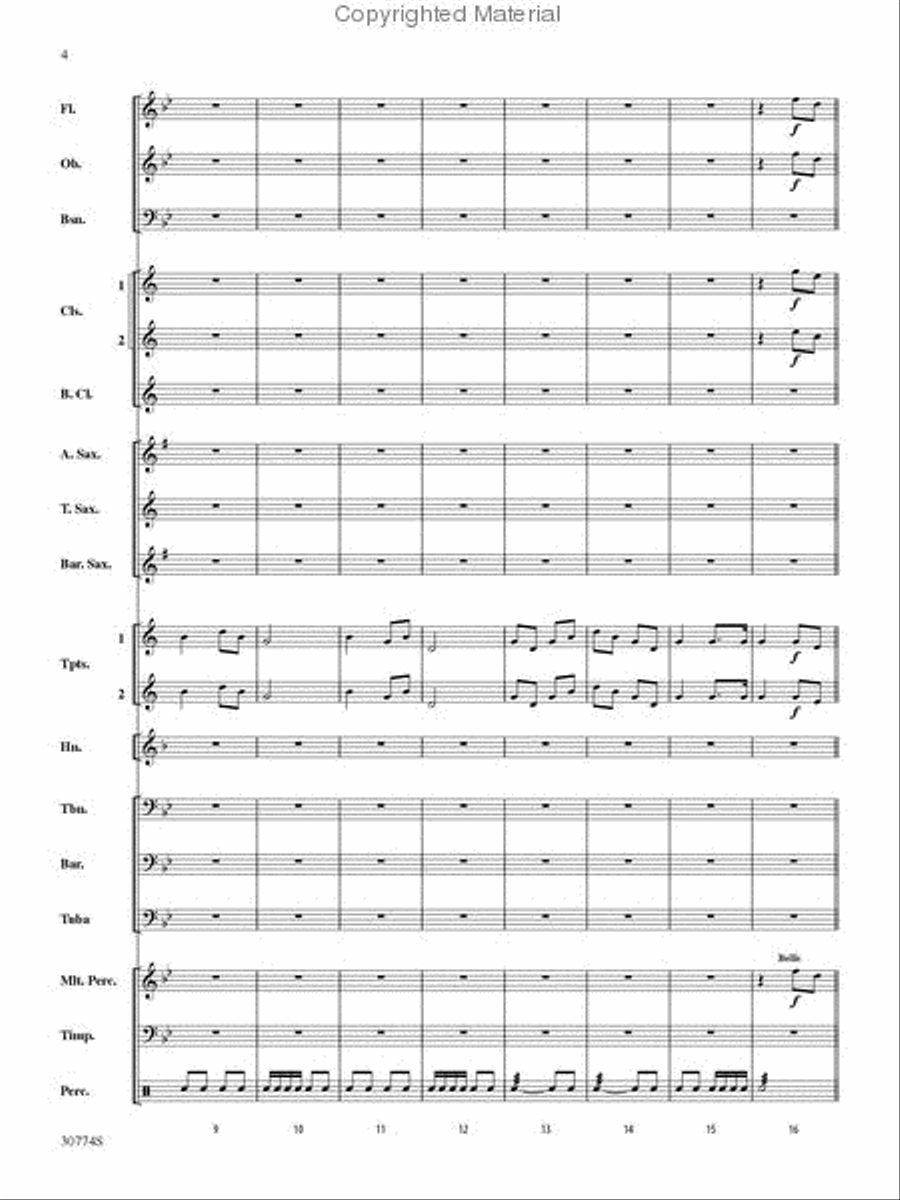 The Army Goes Rolling Along Concert Band scores gallery preview page 3