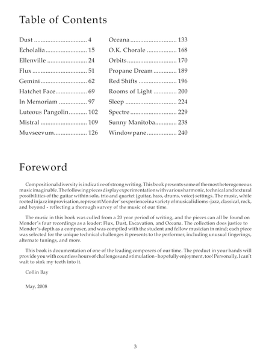 Ben Monder Compositions Electric Guitar scores gallery preview page 4