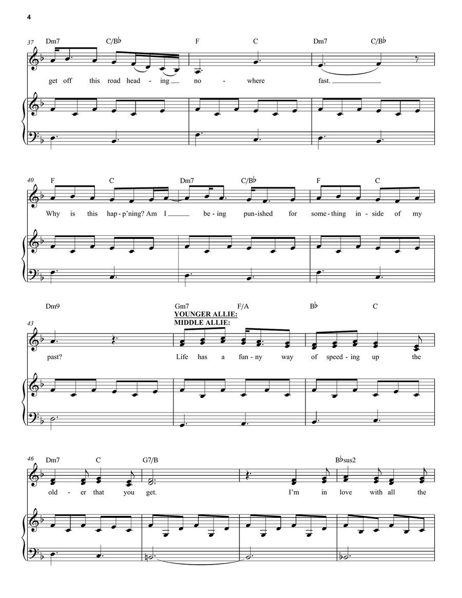 I Wanna Go Back (from The Notebook) Voice scores gallery preview page 4