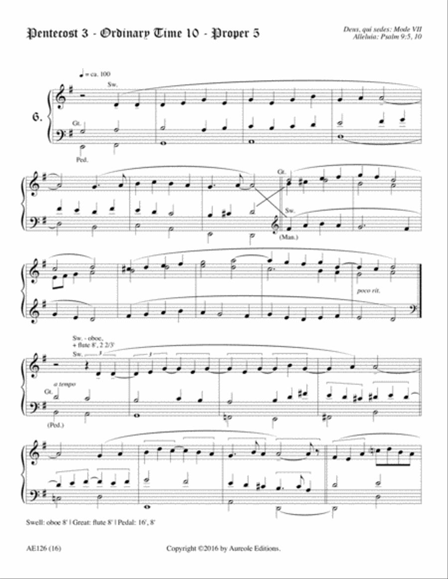 A Gregorian Liturgical Year for Organ, Volume 3 Organ scores gallery preview page 27