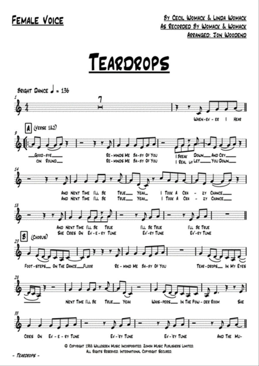 Teardrops Large Ensemble scores gallery preview page 2