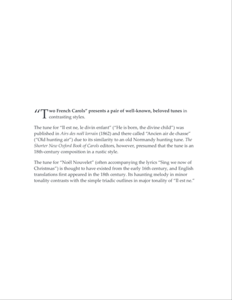 Two French Carols - brass quintet Brass Quintet scores gallery preview page 2
