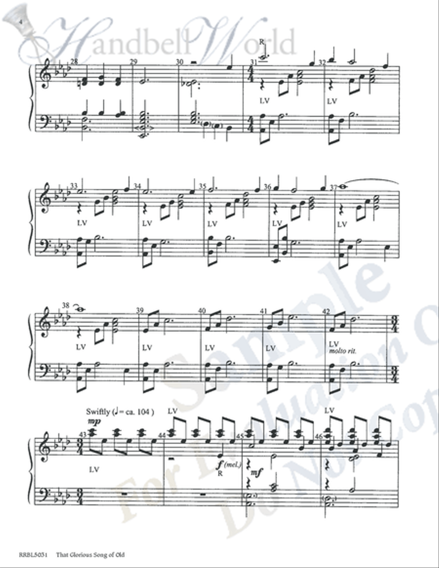 That Glorious Song of Old 5-Octaves scores gallery preview page 3