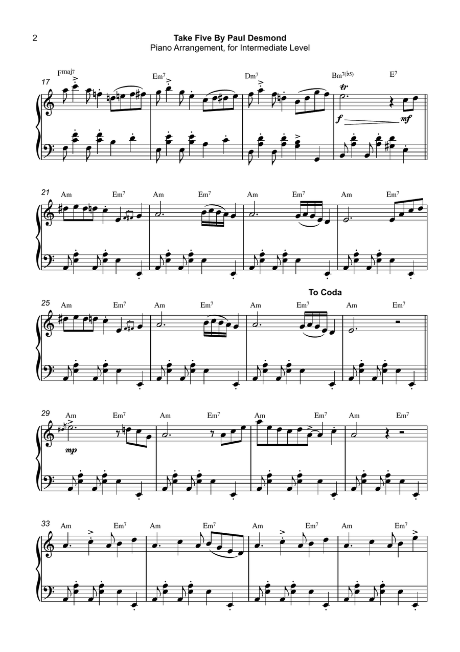 Take Five Piano Method scores gallery preview page 2