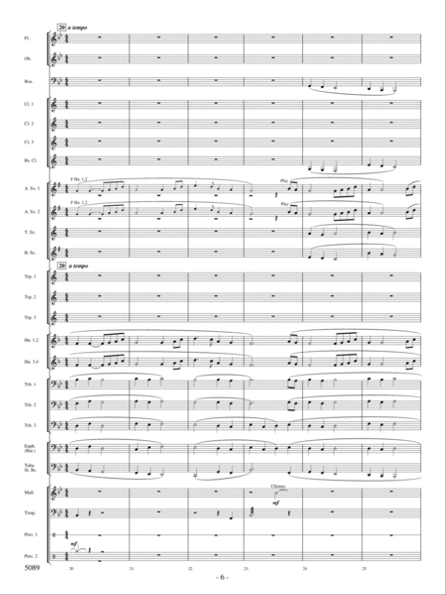 For Thy Courts Above For Thy Courts Above Concert Band scores gallery preview page 5