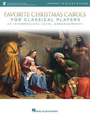 Book cover for Favorite Christmas Carols for Classical Players – Trumpet and Piano