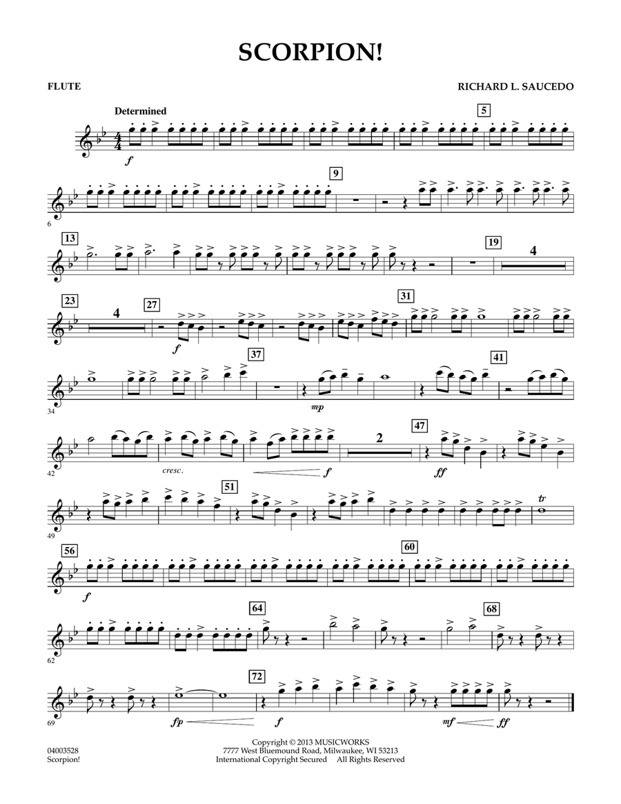 Scorpion! - Flute Concert Band scores gallery preview page 1