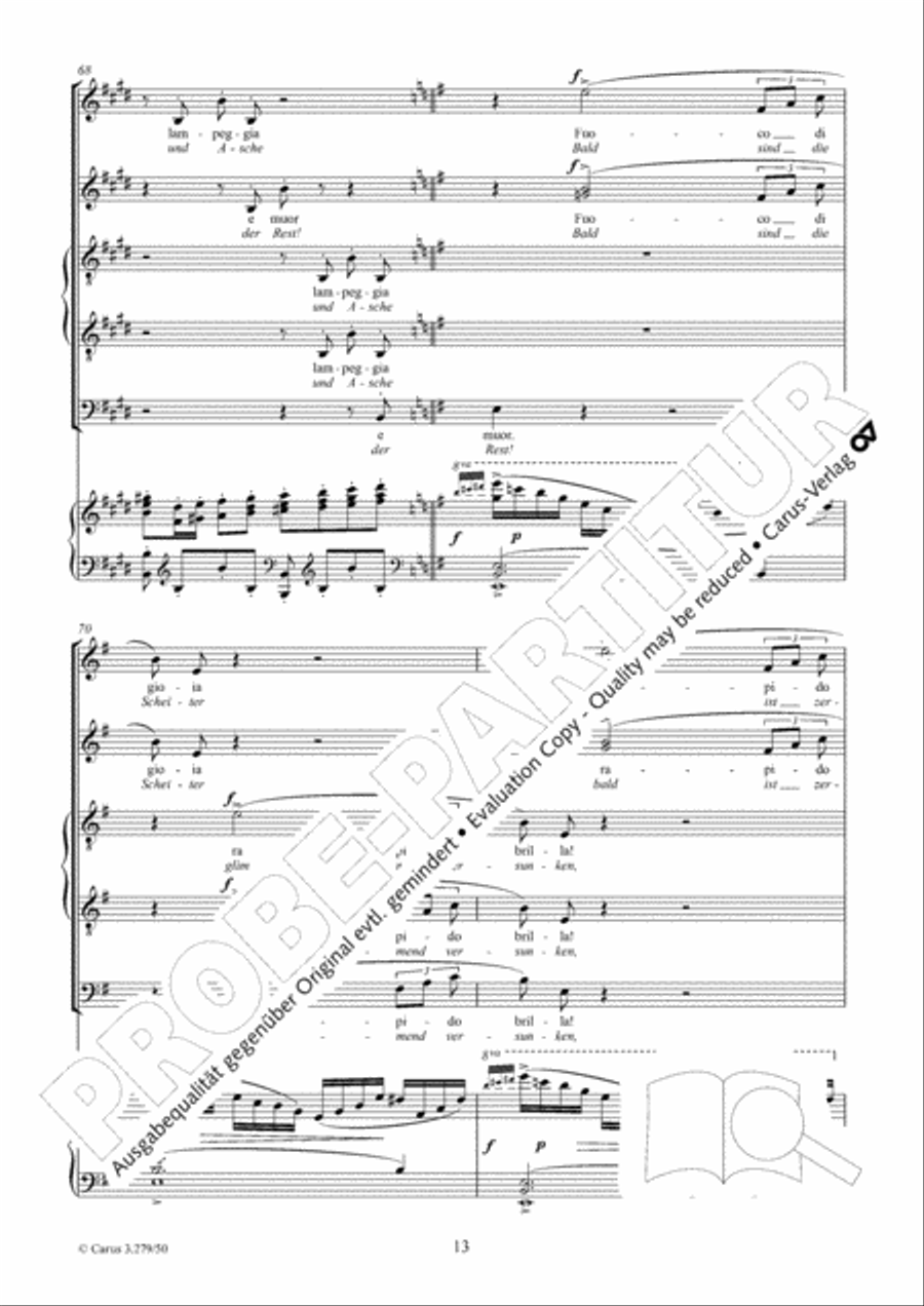 Fuoco di gioa! SATTB scores gallery preview page 14