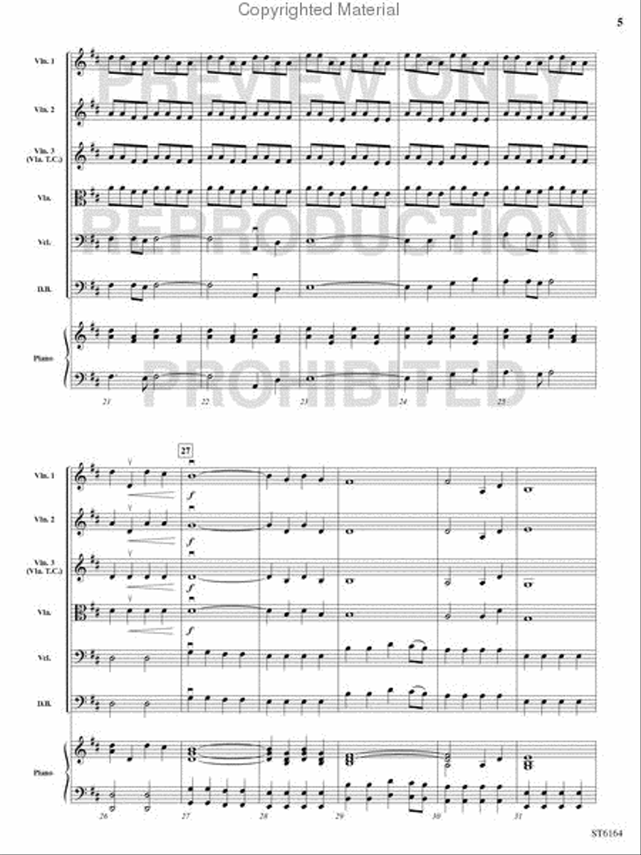 Honor and Glory String Orchestra scores gallery preview page 4