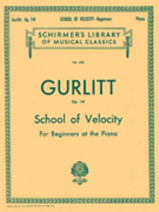 Book cover for School of Velocity, Op. 141