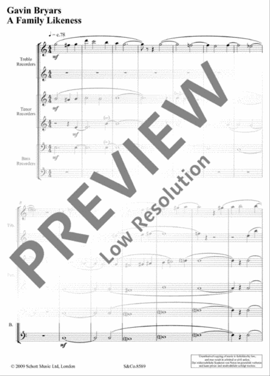 A Family Likeness A Family Likeness Alto Recorder scores gallery preview page 6