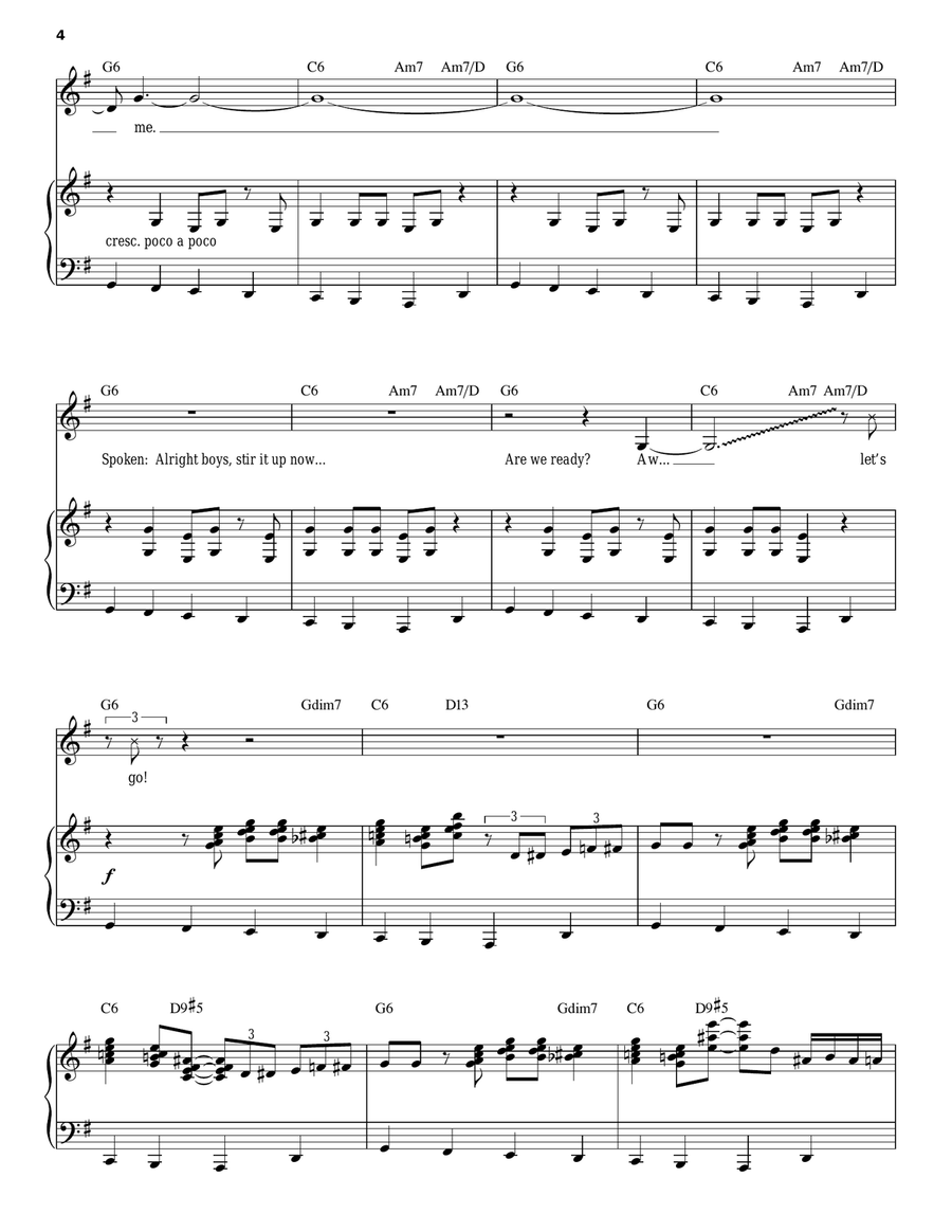My Baby Just Cares For Me Piano, Vocal scores gallery preview page 4