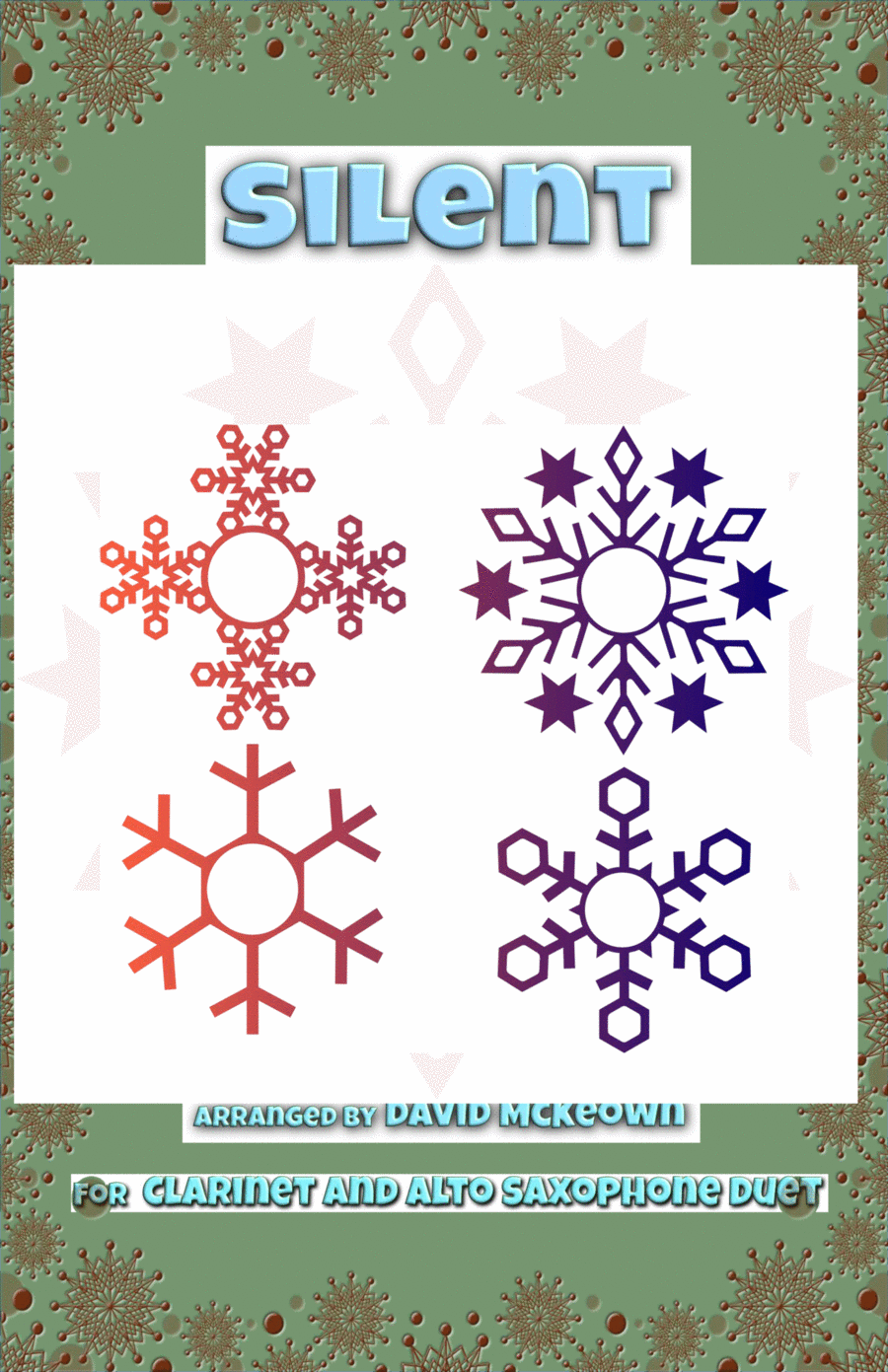 Silent Night, Gospel Style, for Clarinet and Alto Saxophone Duet Woodwind Duet scores gallery preview page 1
