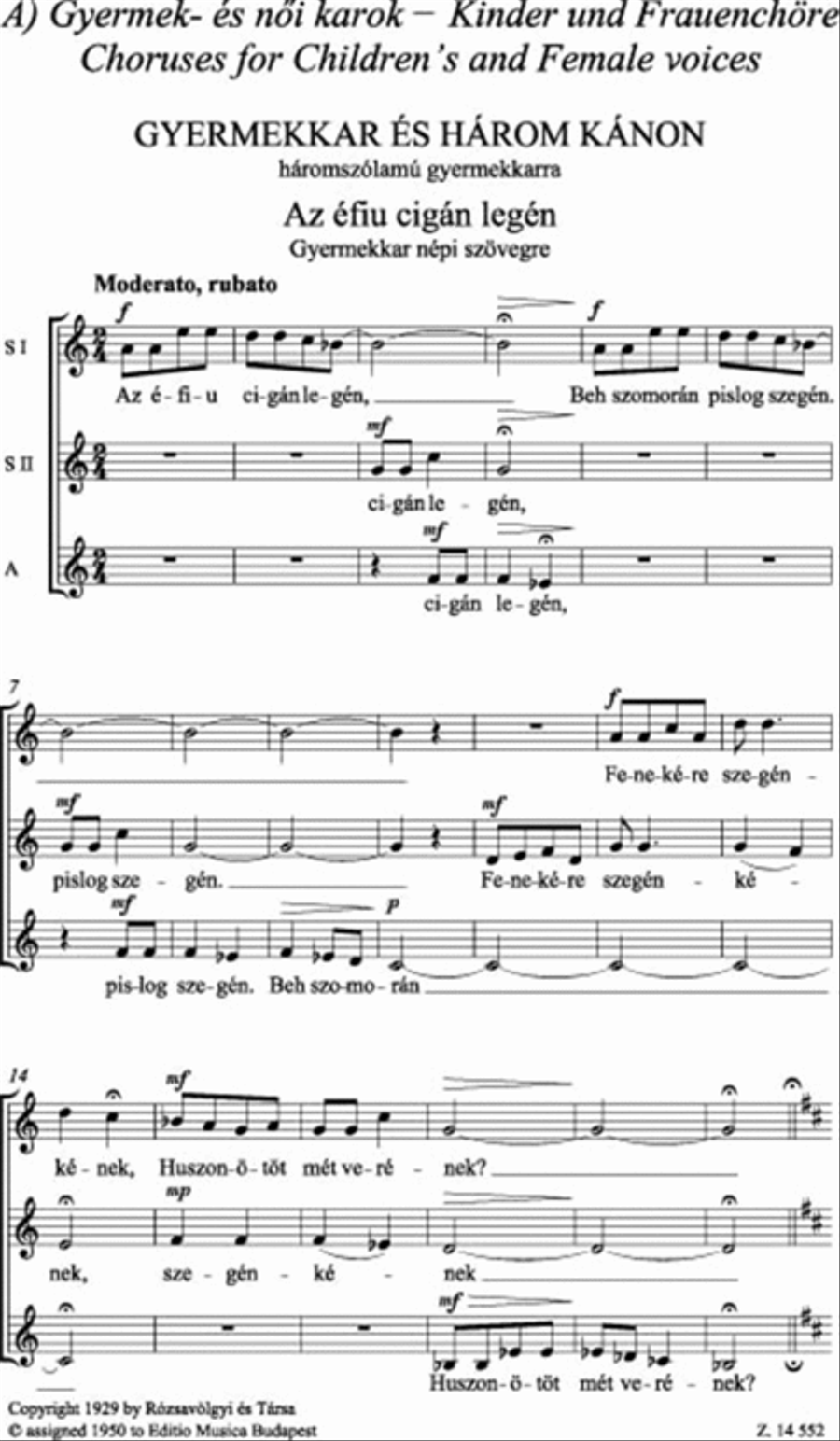 Chorwerke I Kinder-, Frauen- und Männerchöre A Cappella scores gallery preview page 2