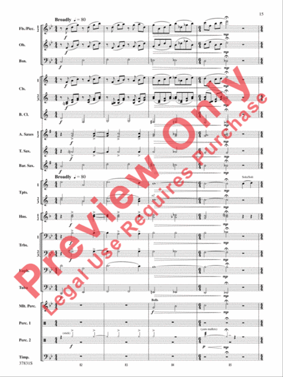 Saddle Up! Saddle Up! Concert Band scores gallery preview page 16