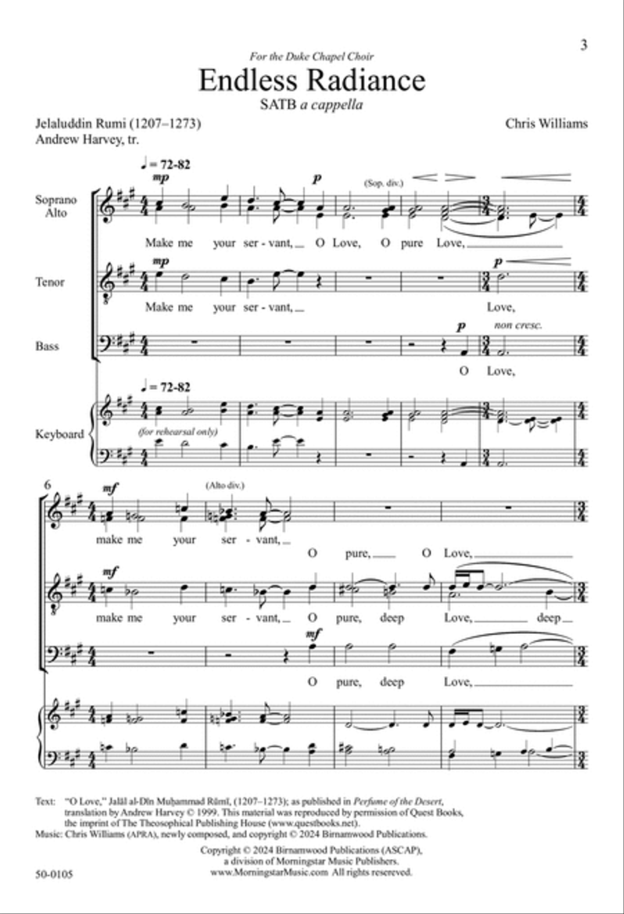 Endless Radiance 4-Part scores gallery preview page 3