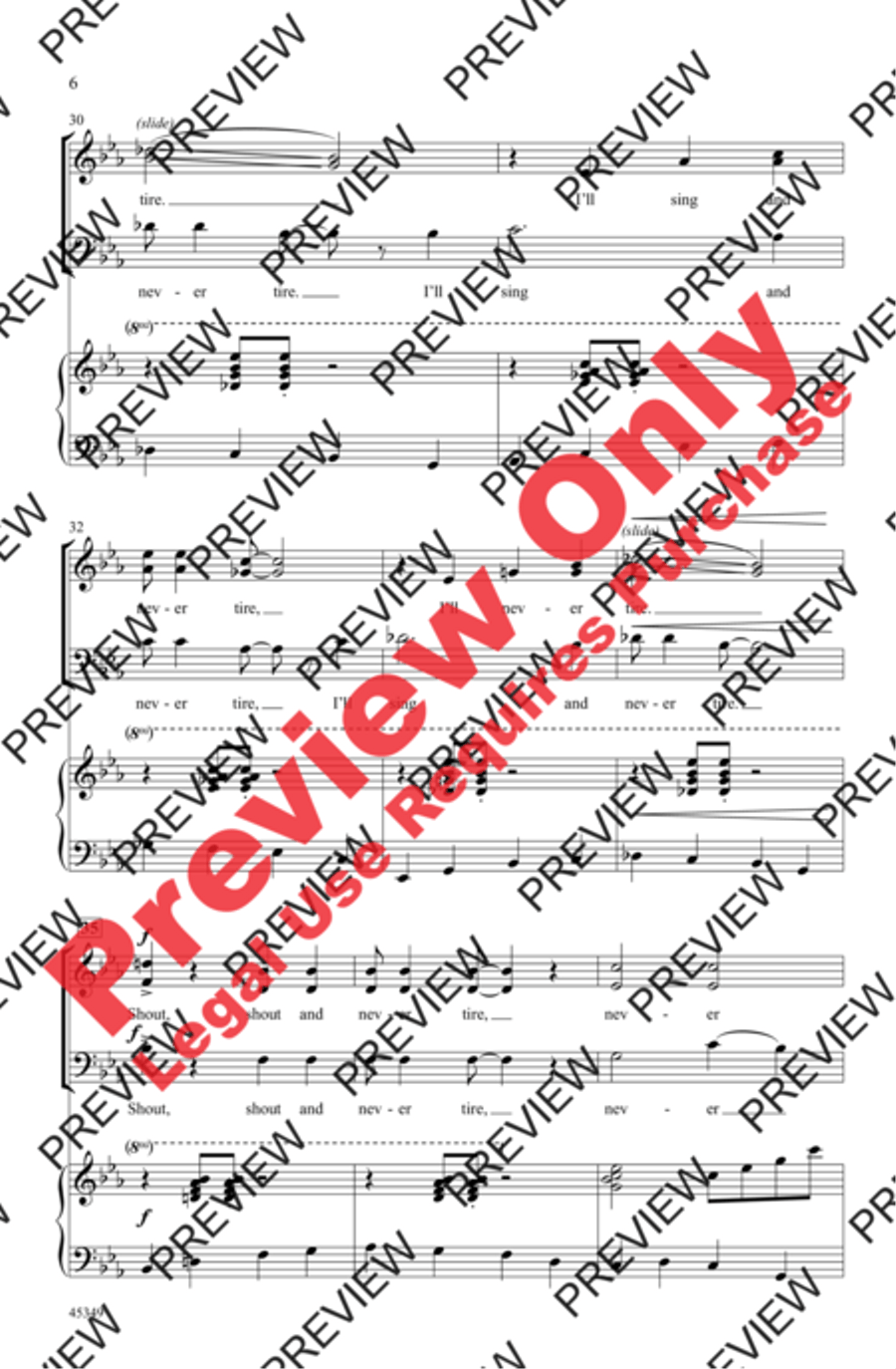 Walk Together, Children 3-Part scores gallery preview page 6