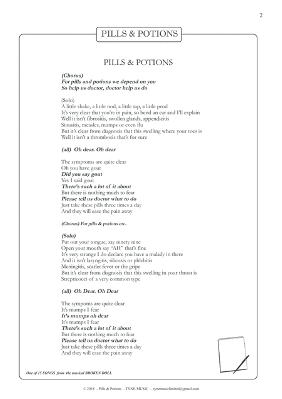 PILLS & POTIONS 4-Part scores gallery preview page 4