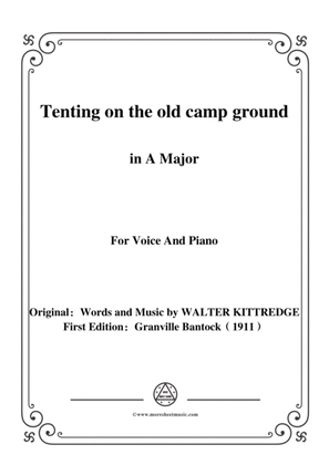 Bantock-Folksong,Tenting on the old camp ground,in A Major,for Voice and Piano