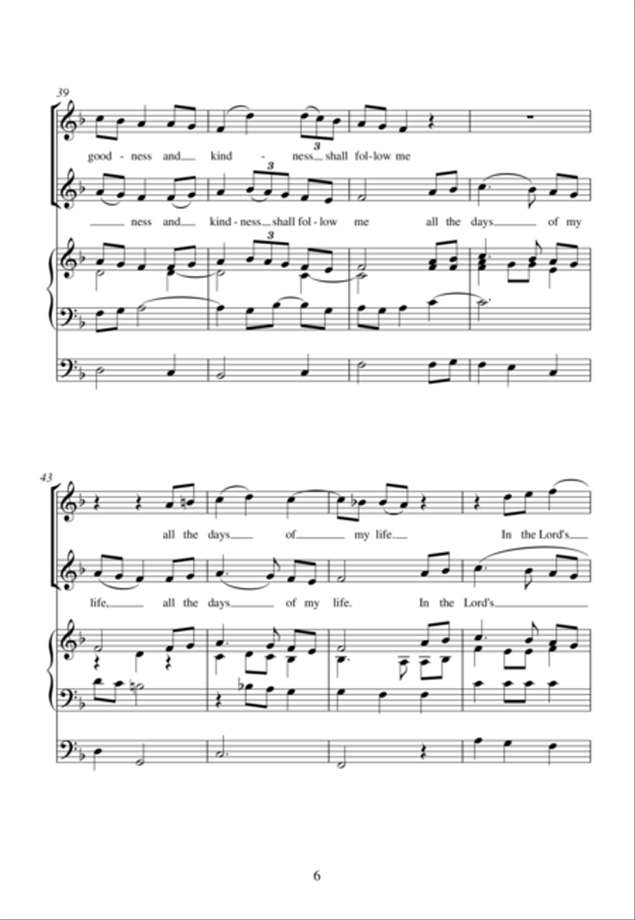Psalm 23: The Lord Is My Shepherd SA scores gallery preview page 4