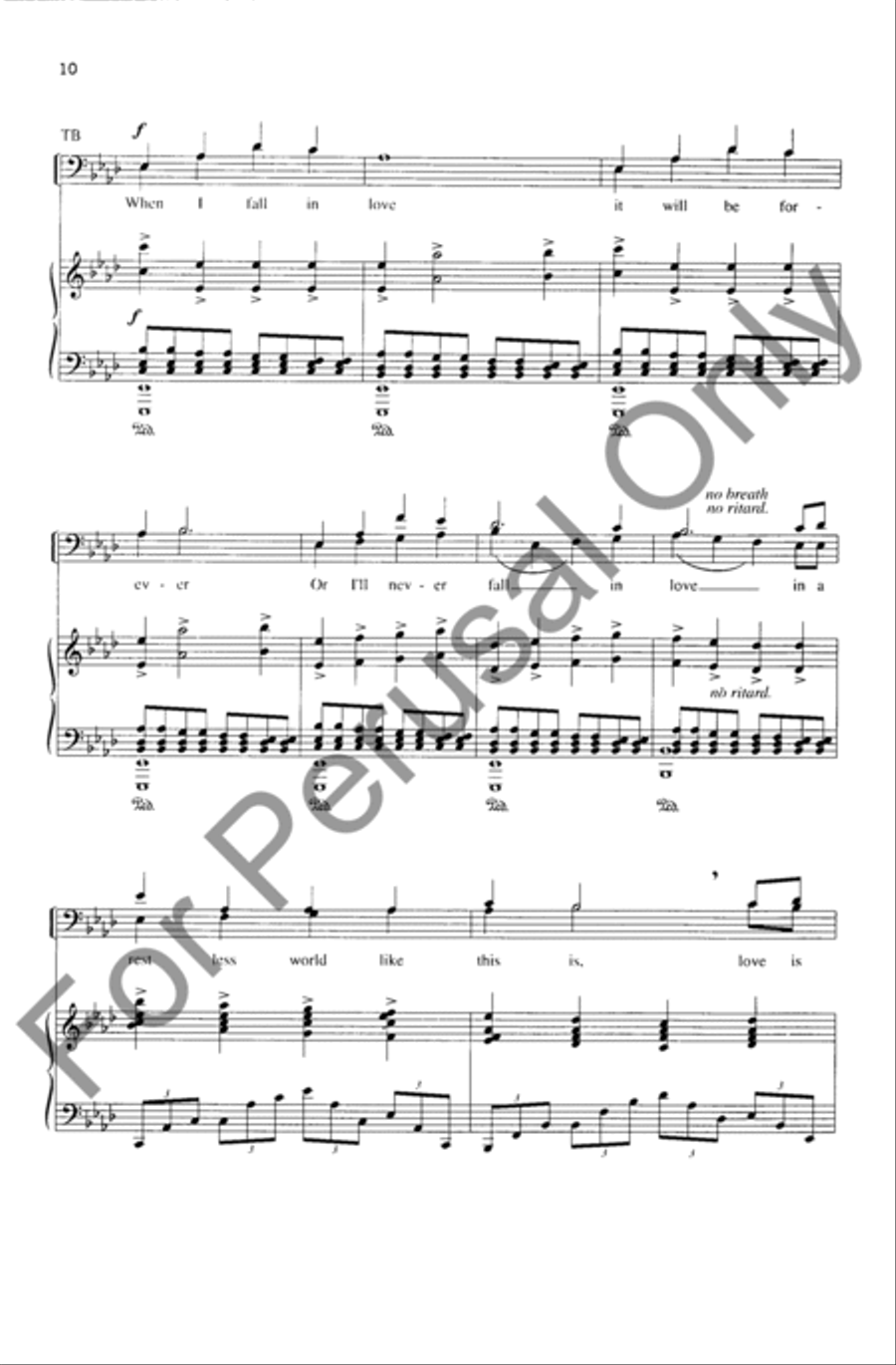 When I Fall In Love TTBB scores gallery preview page 10