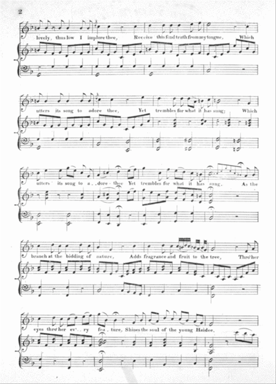 The Fair Haidee. A Favorite Albanian Melody Voice scores gallery preview page 3